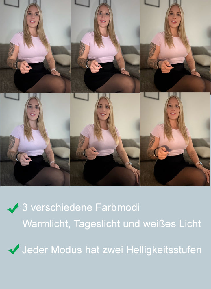 Selfie-Stick mit Fülllicht